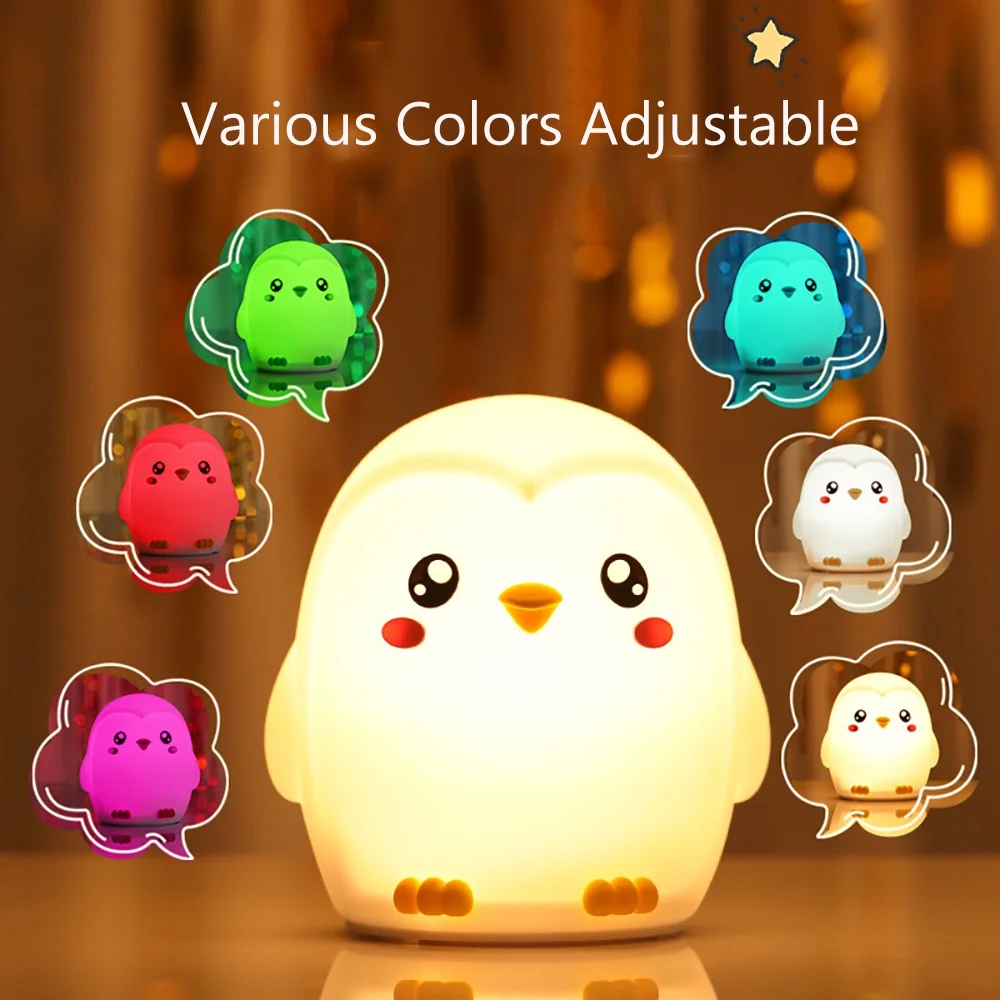 ArcticPals Penguin Baby Night Light — Calm Bedtime Glow
