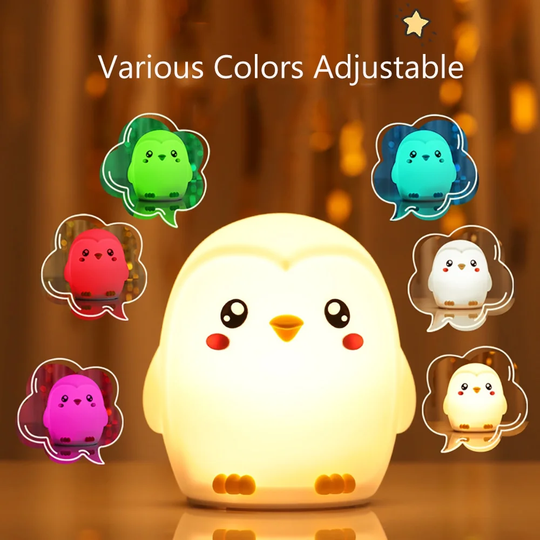 ArcticPals Penguin Baby Night Light — Calm Bedtime Glow