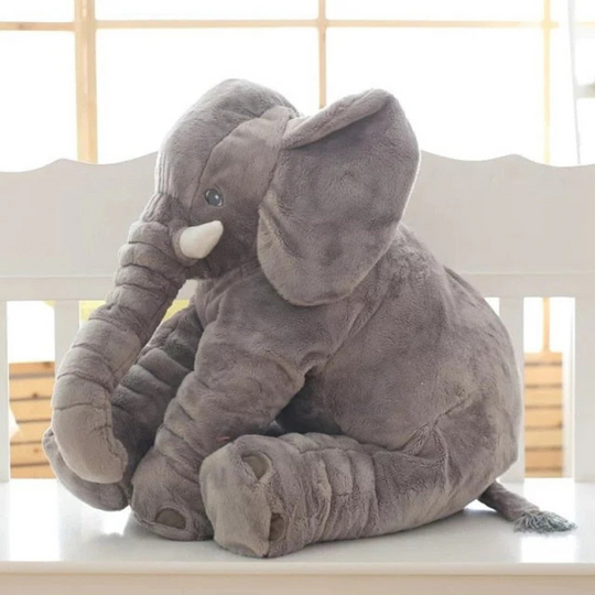 Modern Trunk Elephant Plush Toy — Clean Calming Comfort