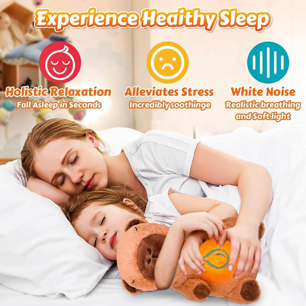 CalmBreathe Capybara Plush Toy Breathing Plush Toy — Calming Sleep