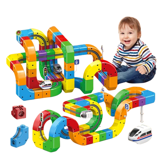 Tracki 3D Train Building Set Kids STEM Toy — Creative Learning Fun