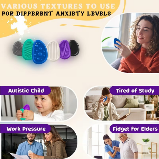 CalmiPebble Sensory Stones Fidget Toy — Calming Focus for Kids