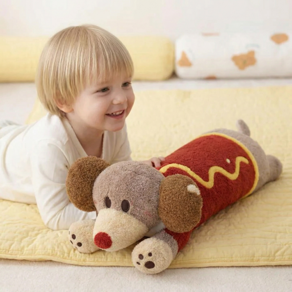 Long Sausage Dog Plush Toy Dachshund — Modern Cuddly Comfort
