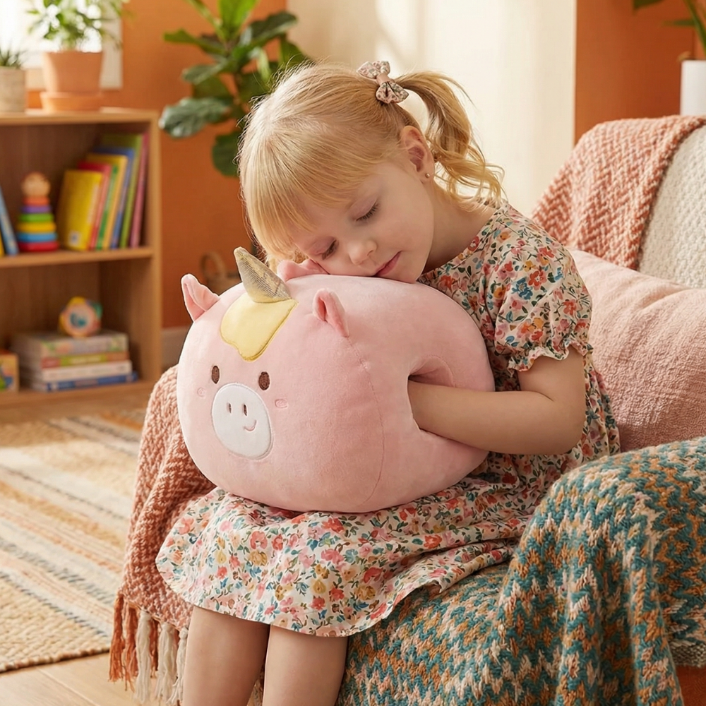 Aurora Unicorn Hand Warmer Plush Toy — Modern Warmth for Kids