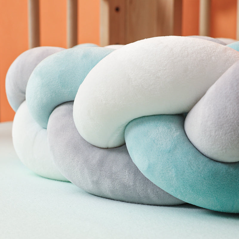 SnugNest Braided Crib Bumper – Baby Crib Bumper Comforting Sleep