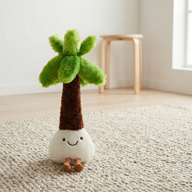 TropiNest Palm Buddy Plush Toy — Modern Calming Comfort for Kids