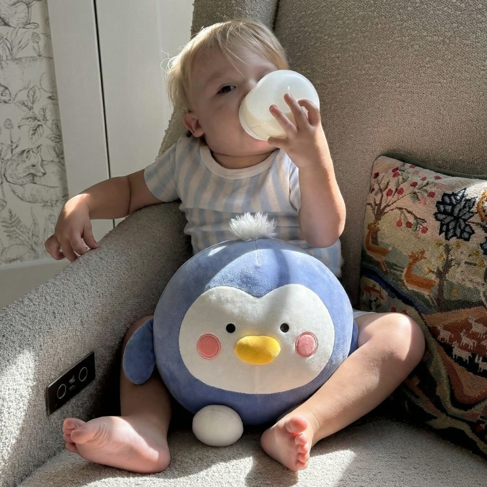 CozyRound Penguin Plush Toy — Clean Calming Cuddle Buddy