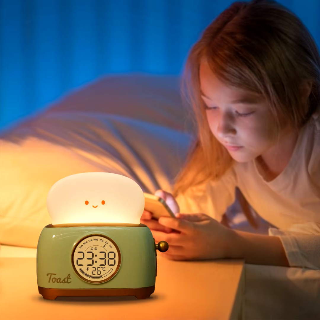 GlowNest Kids Alarm Clock Night Light — Gentle Sleep & Wake Quality
