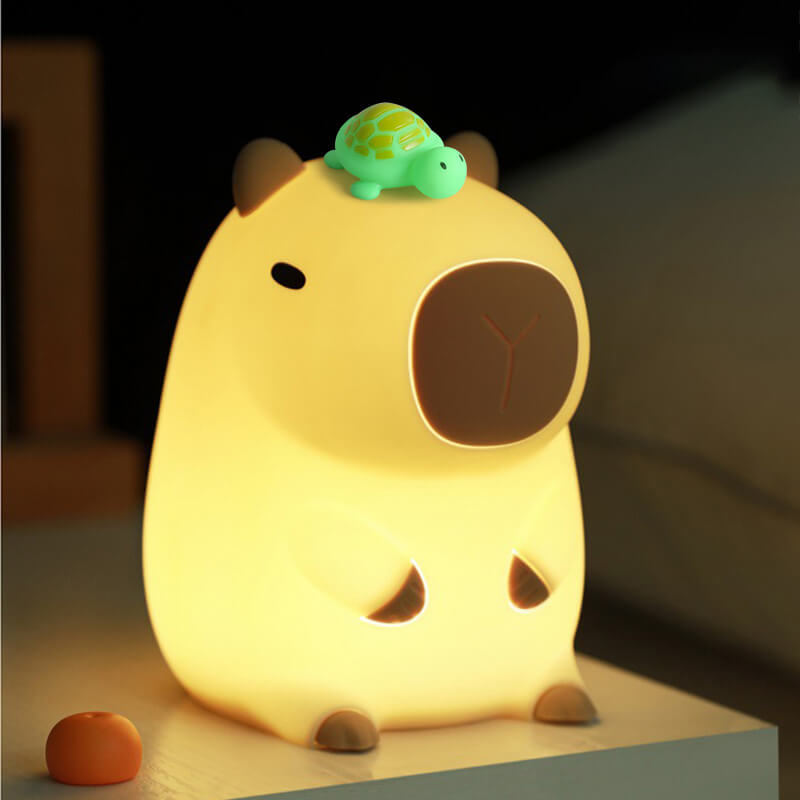 Capybara Glow Night Lamp Kids Night Light — Calm Modern Sleep Companion