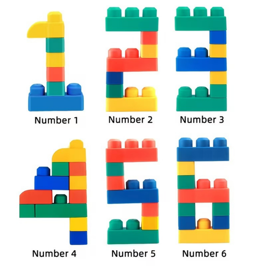 RubbaNest SoftStack Baby Building Blocks Set — Safe Sensory Play