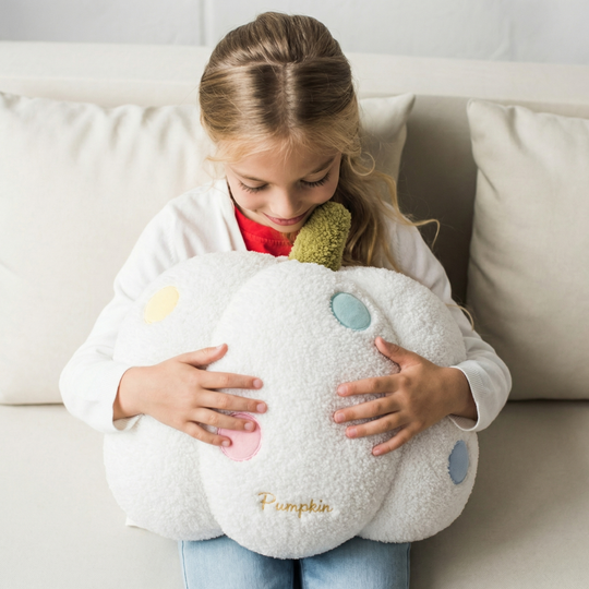 Harvest Hug Pumpkin Plush Pillow — Modern Calming Quality