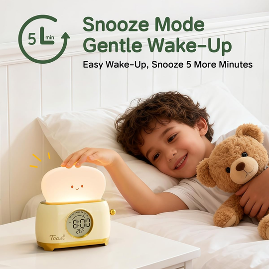 GlowNest Kids Alarm Clock Night Light — Gentle Sleep & Wake Quality