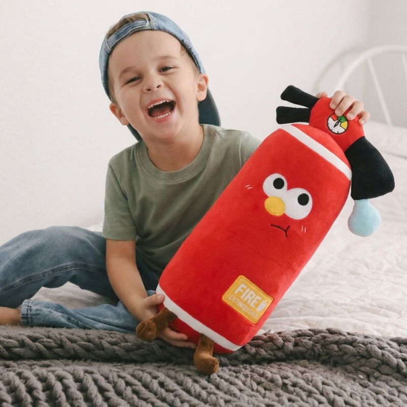 Fire Extinguisher Plush Toy Kids Soft Toy — Modern Quality