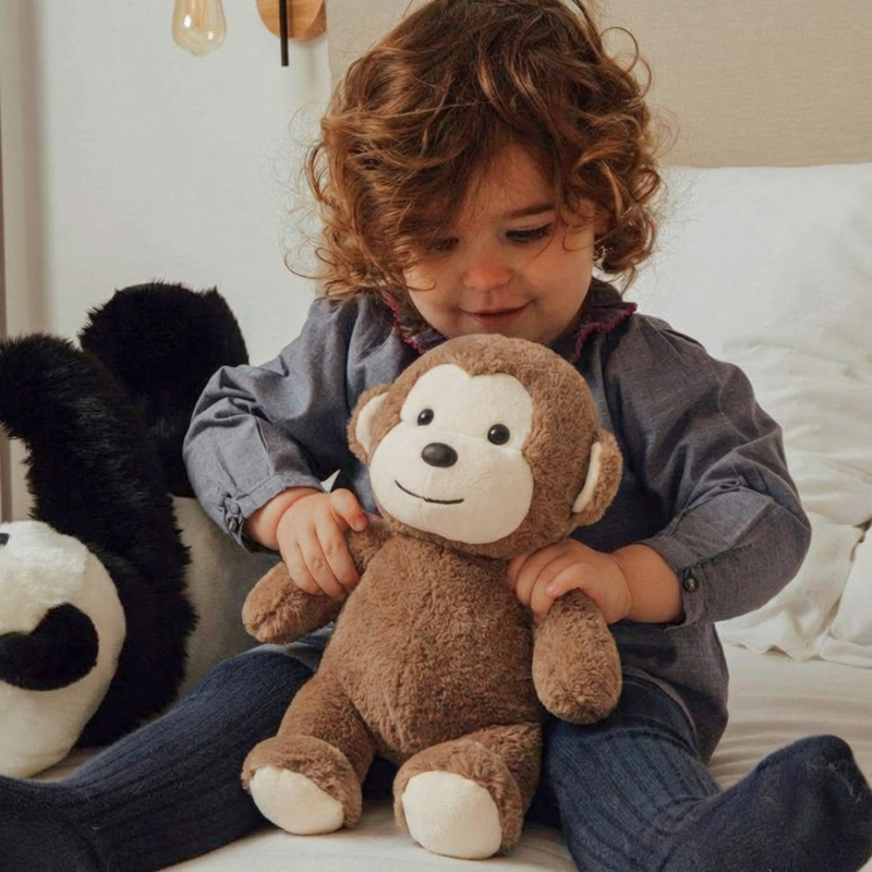 CozyCoco Companion Monkey Plush Toy — Comforting Cuddle Friend