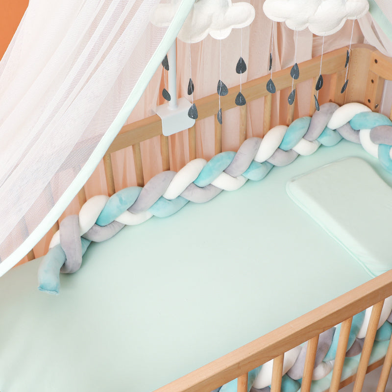 SnugNest Braided Crib Bumper – Baby Crib Bumper Comforting Sleep