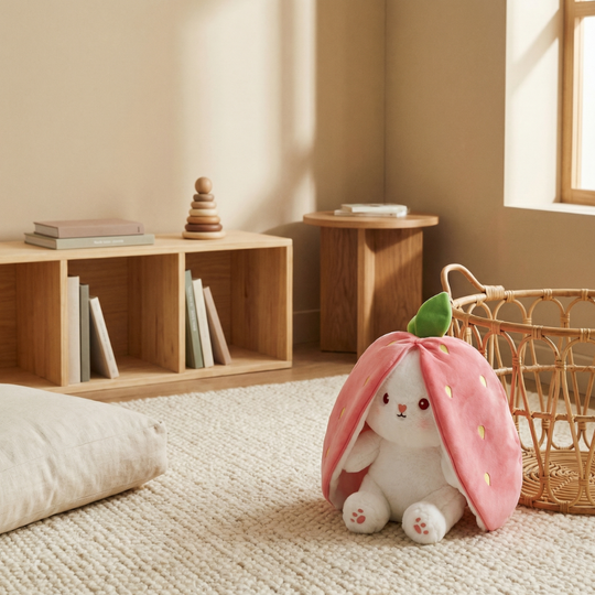 Strawberry Bunny Transforming Toy — Modern Quality