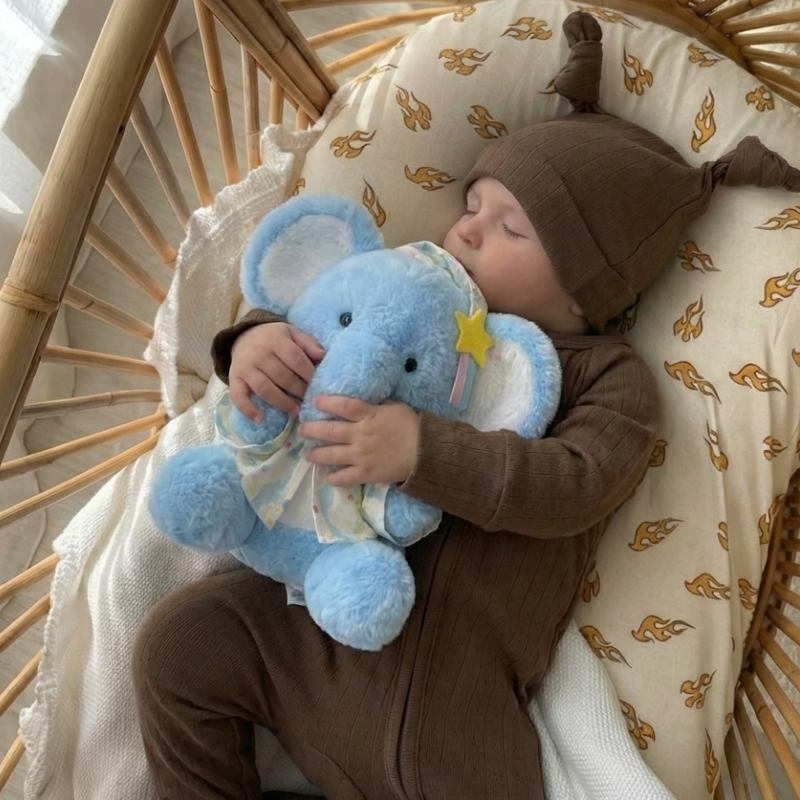 Sleepy Elephant Plush Toy for Kids — Clean Quality Companion