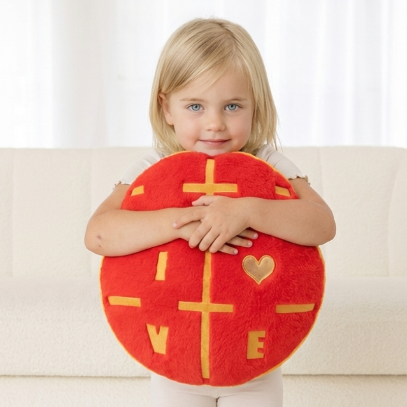 HeartHug Quality Cushion Plush Toy — Clean Calming Kids Pillow