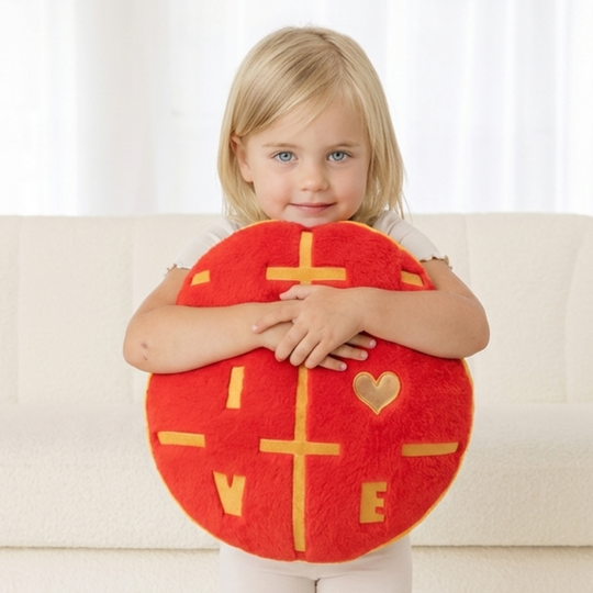 HeartHug Quality Cushion Plush Toy — Clean Calming Kids Pillow