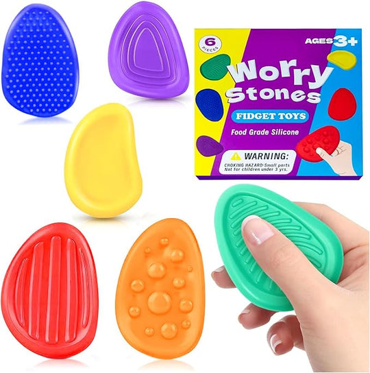 CalmiPebble Sensory Stones Fidget Toy — Calming Focus for Kids