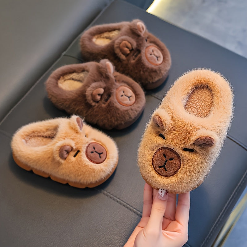 SnugglePaws Plush Animal Kids Slippers — Modern Warm Quality