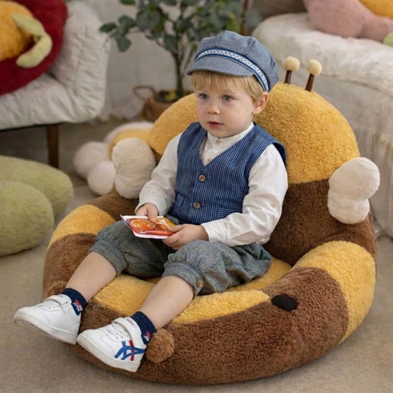 Aurelia Honeybee Plush Seat Kids Seat Cushion — Modern Quality