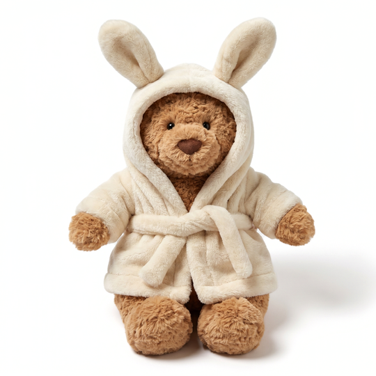 DressyCuddle – Teddy Bear Plush with Soft Outfit Design