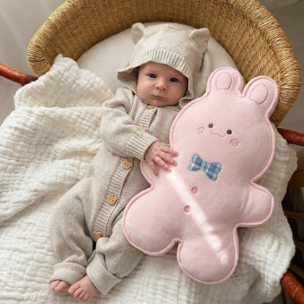 SnuggleBun Gingerbread Bunny Plush Toy — Modern Comfort Friend