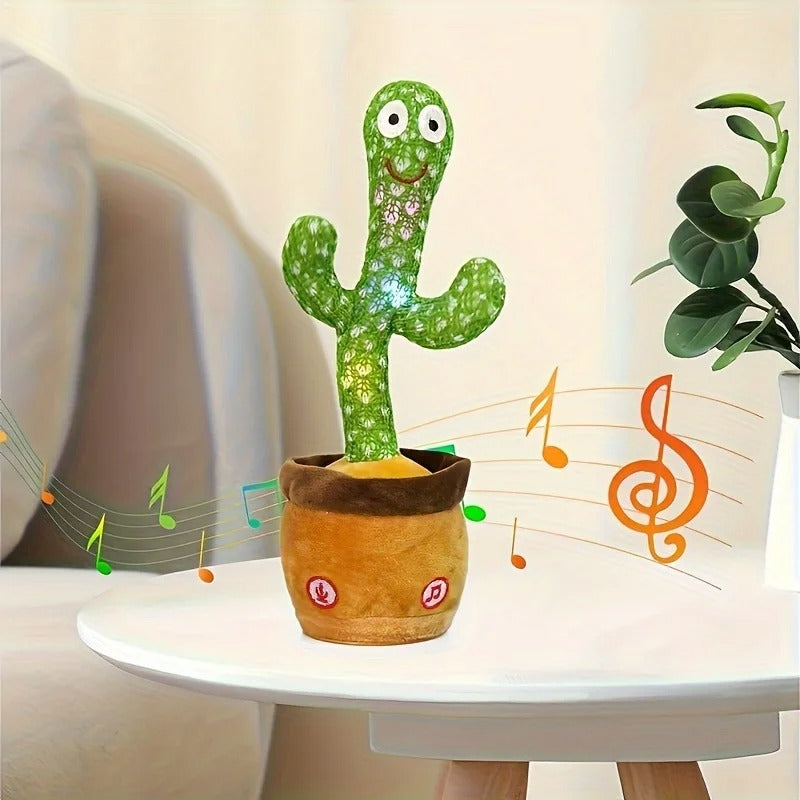 CactusTalk Plush Toy – Talking Dancing Cactus for Kids Modern Fun