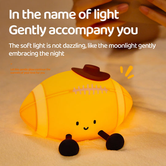 GlowBuddy Football Kids Night Light — Clean Calming Quality