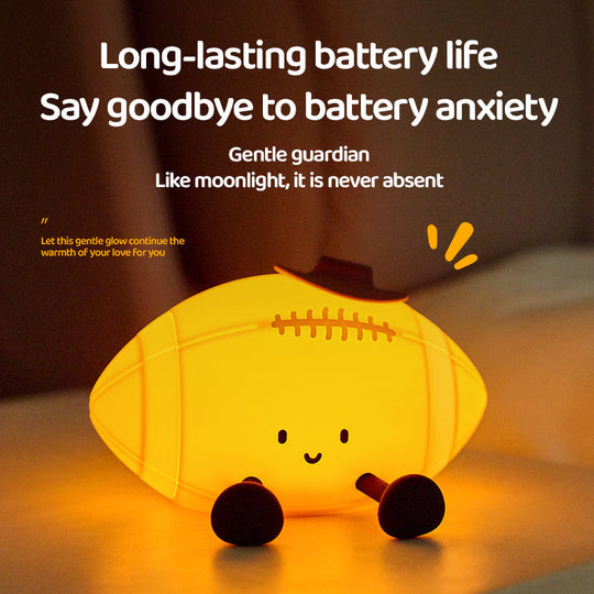 GlowBuddy Football Kids Night Light — Clean Calming Quality