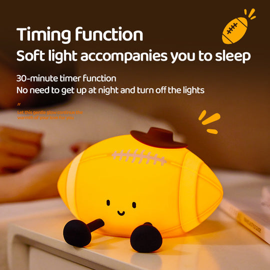 GlowBuddy Football Kids Night Light — Clean Calming Quality