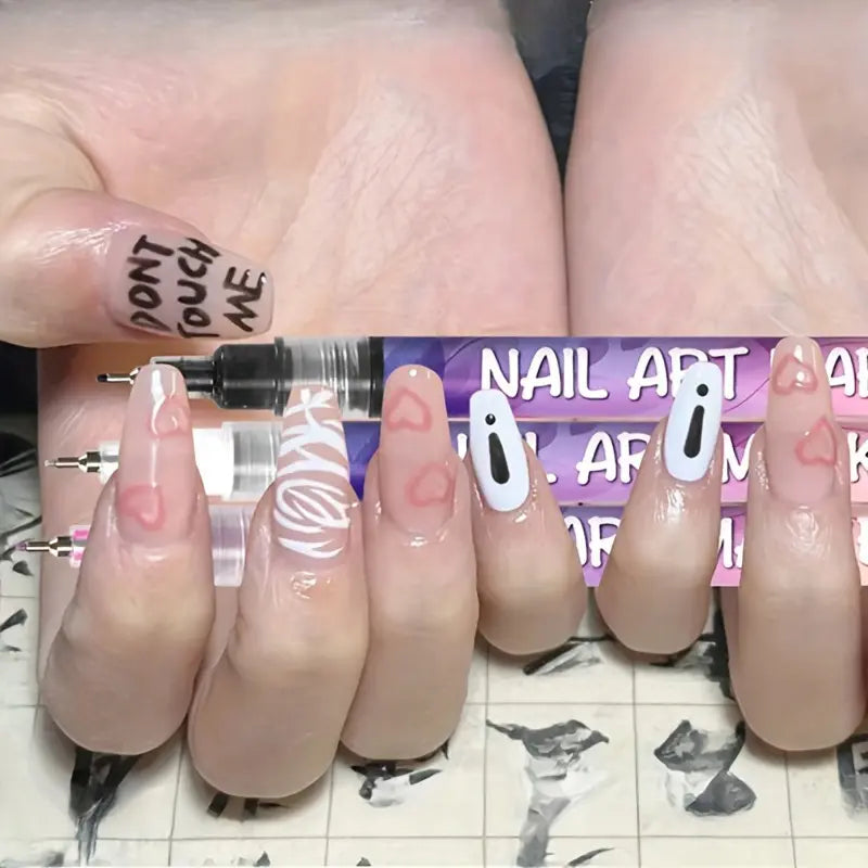 Kids Nail Art Pens  Washable Nail Kit for Mes — Free Creative Fun