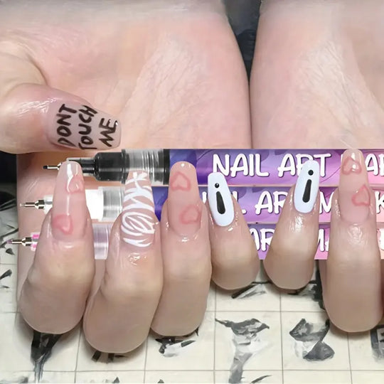 Kids Nail Art Pens  Washable Nail Kit for Mes — Free Creative Fun