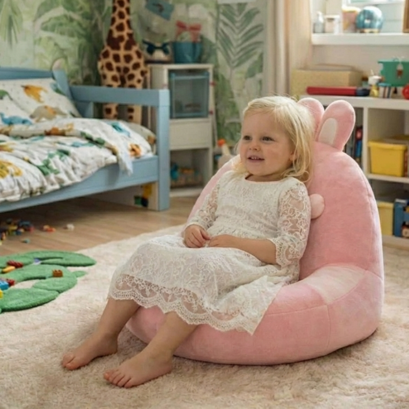 CuddleNest Bunny Seat Plush Toy for Kids — Modern Quality