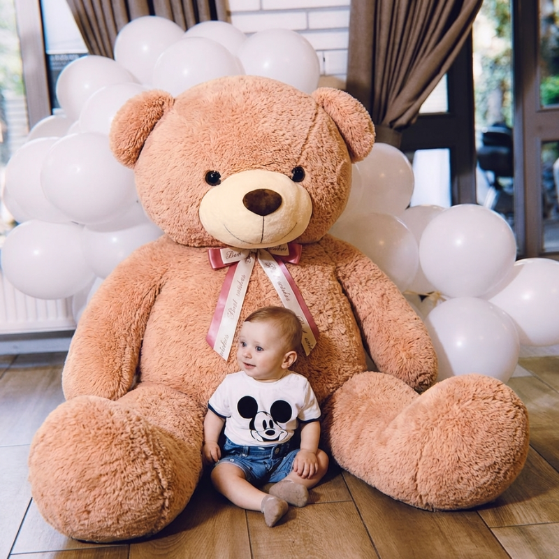 Karla Giant Teddy Bear Plush Toy — Modern Quantity & Calm