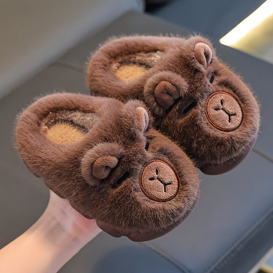 SnugglePaws Plush Animal Kids Slippers — Modern Warm Quality