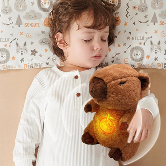 CalmBreathe Capybara Plush Toy Breathing Plush Toy — Calming Sleep