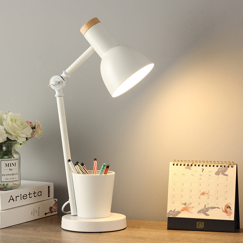 Nordic Wood Kids Table Lamp — Clean Calming Bedtime Glow