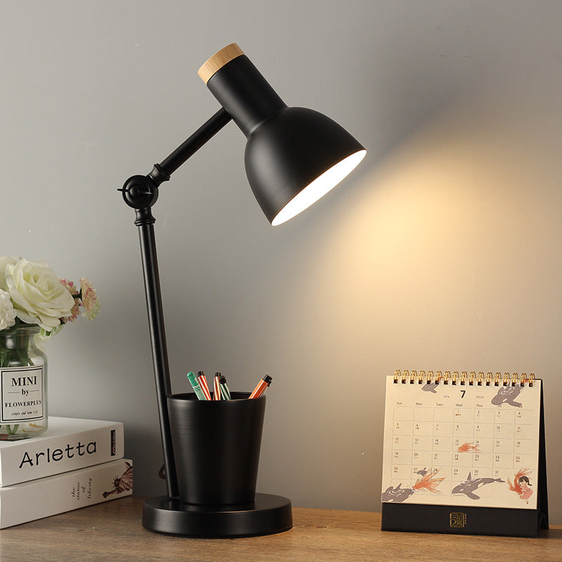 Nordic Wood Kids Table Lamp — Clean Calming Bedtime Glow