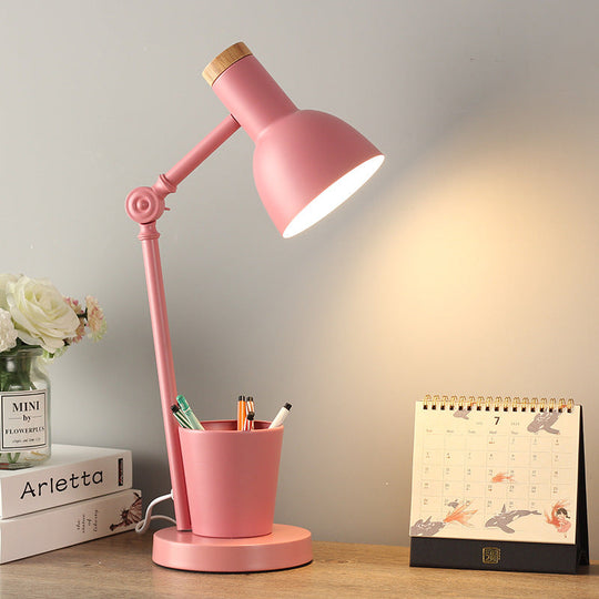 Nordic Wood Kids Table Lamp — Clean Calming Bedtime Glow