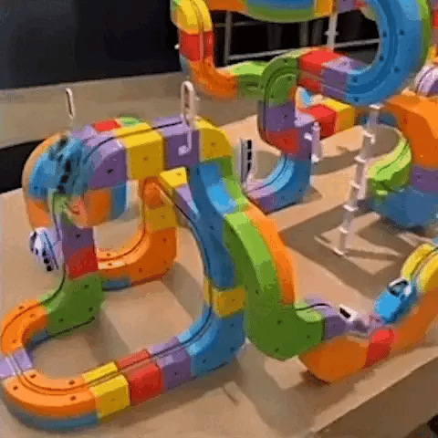 Tracki 3D Train Building Set Kids STEM Toy — Creative Learning Fun
