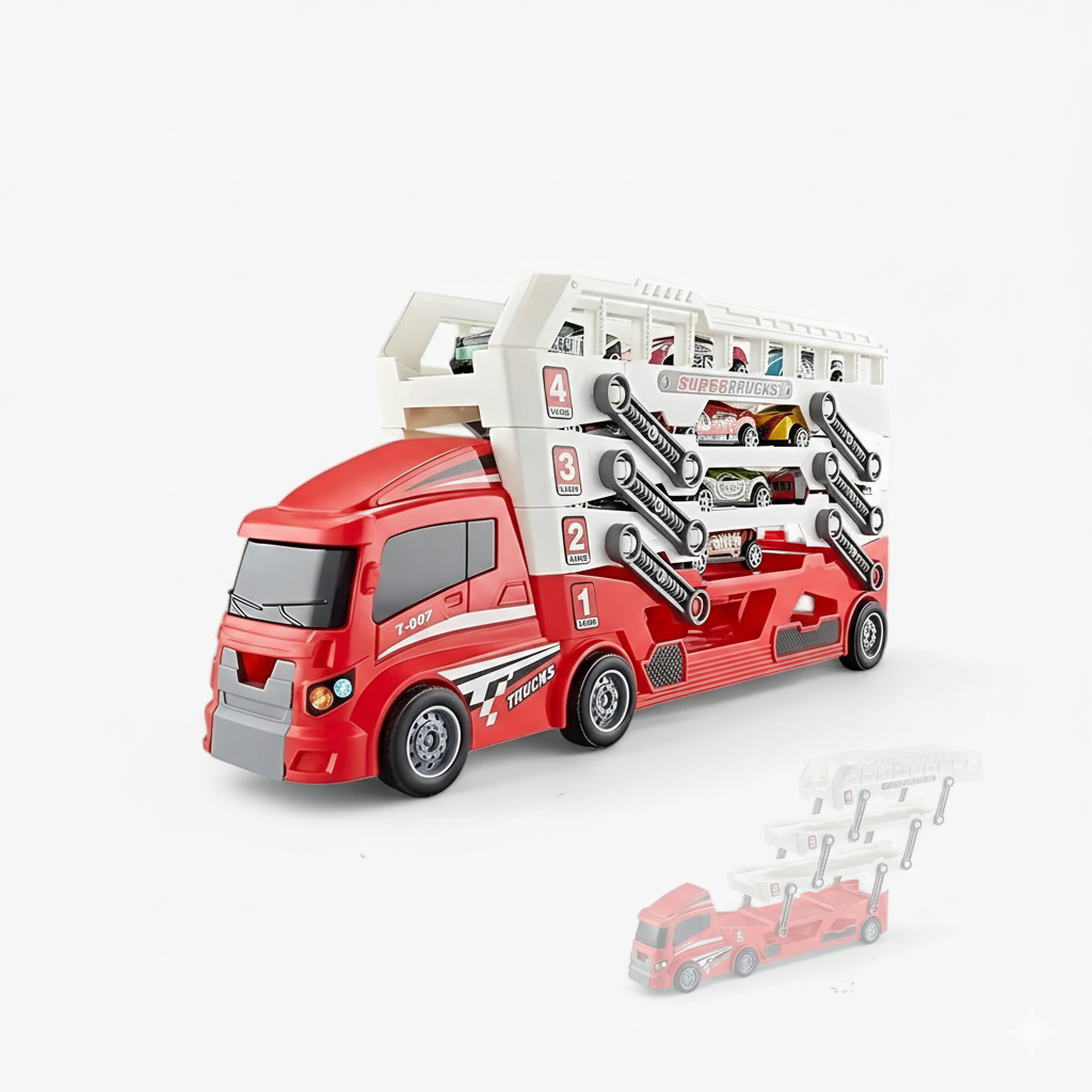 LoadRunner Car Carrier Toy Truck – Kids Transport Toy for Safe Play