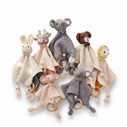 SnuggleNest Baby Comforter Plush Toy — Calm Soothing Qulaity