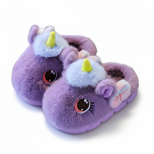 DreamPaw Unicorn Kids Slippers — Modern Safe Indoor Quality