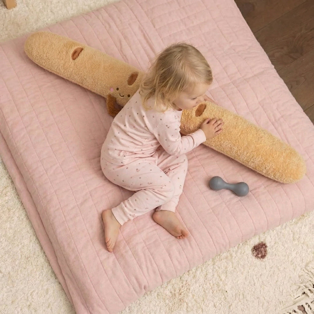 CuddleBite Long Baguette Plush Pillow — Modern Hug Quality