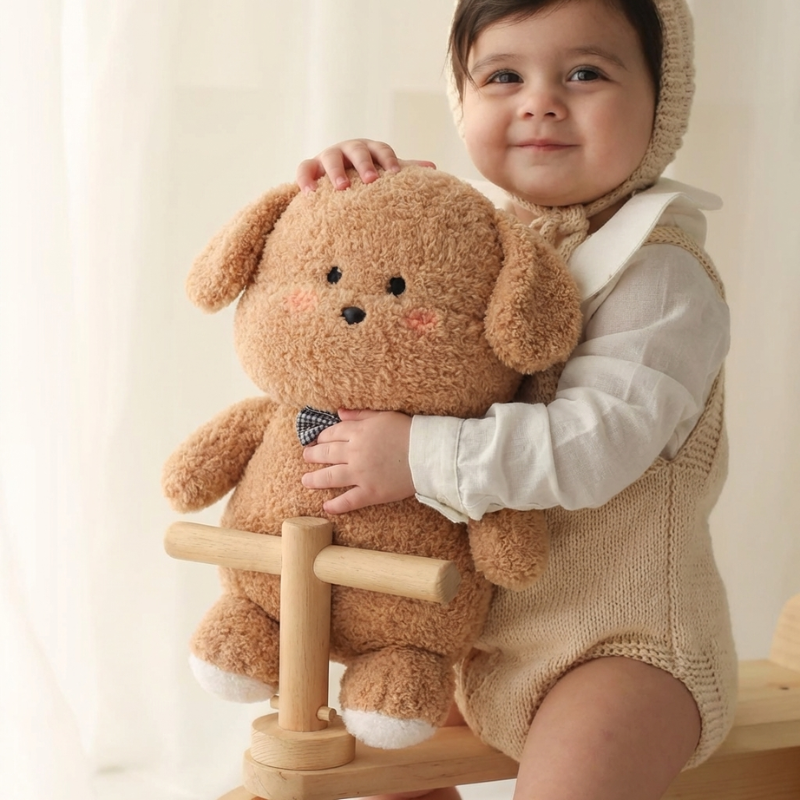 Leo Snuggle Pup Plush Toy – Soft Kids Dog Toy for Calming Quality