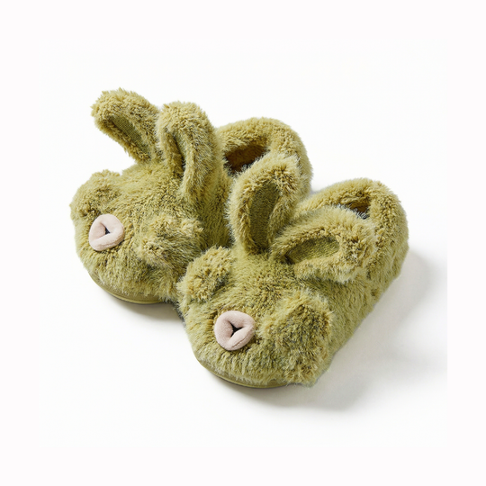 CozyHop Bunny Plush Kids Slippers — Clean Modern Indoor Quality