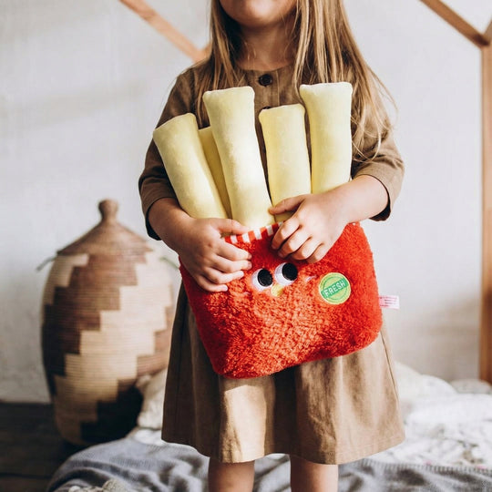 Golden Crinkle Fries Plush Toy – Kids Plush Toy Modern Quality