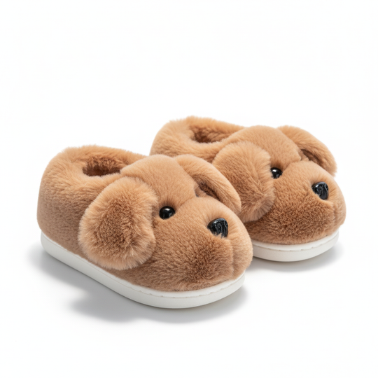PawBuddy Cozy Pup Kids Slippers — Warm Safe Quality
